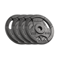 Obciążenie żeliwne zestaw 4x5kg 20kg otwór 31mm talerz z uchwytami REBEL