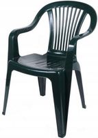 ZIELONE PLASTIKOWE MOCNE OGRODOWE TARASOWE KRZESŁO DO OGRODU BERYL