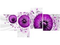 140CM 70 OBRAZ FIOLETOWE DMUCHAWCE 5 ŚCIENNY