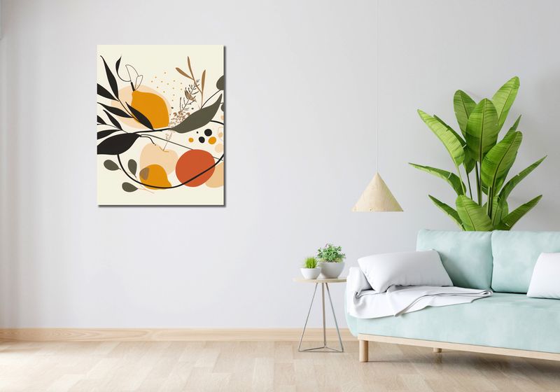 Obraz 70x90cm Botaniczny Wir zdjęcie 2