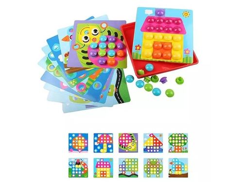 UKŁADANKA, EDUKACYJNA GUZIKOWA PUZZLE na Arena.pl