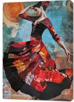 Obraz 70x100cm Taniec Flamenco