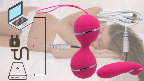 Wibrujące STYMULUJĄCE KULKI GEJSZY z pilotem MASAŻER 10 TRYBÓW WIBRACJI na Arena.pl