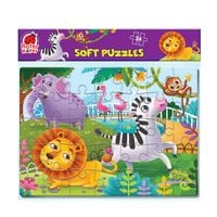 puzzle edukacyjne piankowe zwierzęta w zoo rk6040-02