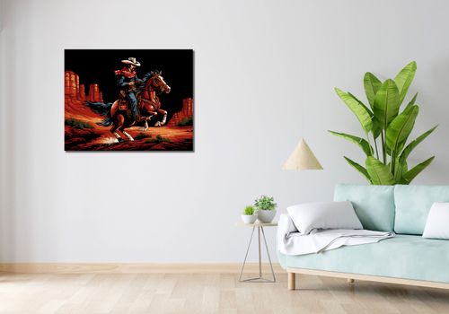 Obraz 90x70cm Galop przez Prerię na Arena.pl