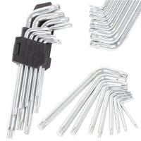 Zestaw 9 kluczy imbusowych 1,5-10 mm z końcówkami Torx do warsztatu