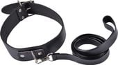 Kinky Collar Black  Collar With Leash  Adjustable