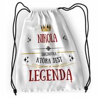Plecak Dla Nikoli Sportowy Szkolny Worek Torba Z Nadrukiem Ze Zdjęciem