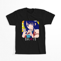 Koszulka Czarna Oshi no Ko - WYBIERZ KOLOR KOSZULKI I FASON Damska XL