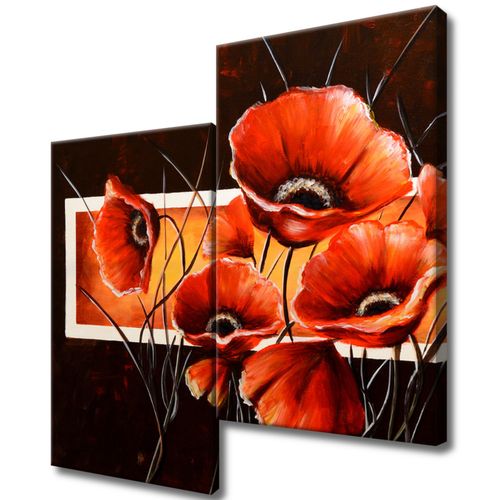 Obraz Płótno 60X60 Moc Maków na Arena.pl