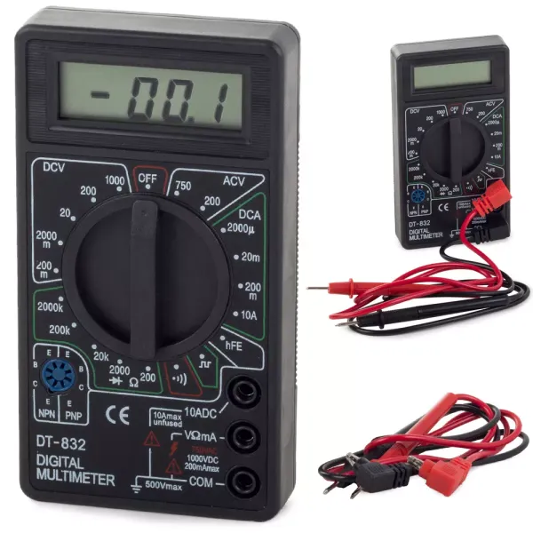 Miernik multimetr tester cyfrowy z sygnałem lcd zdjęcie 1