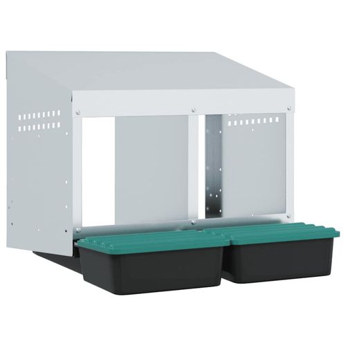 Kurnik 2-komorowy montowany na ścianie, ocynkowana stal na Arena.pl