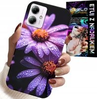 ETUI DO MOTOROLA MOTO G14 - RÓŻOWA STOKROTKA KWIATY POKROWIEC CASE