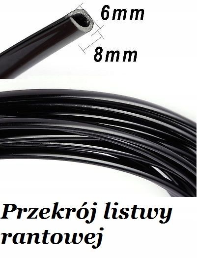 LISTWA CHROM RANTOWA RANTÓWKA 6x8mm POŁYSK 7,5M zdjęcie 11