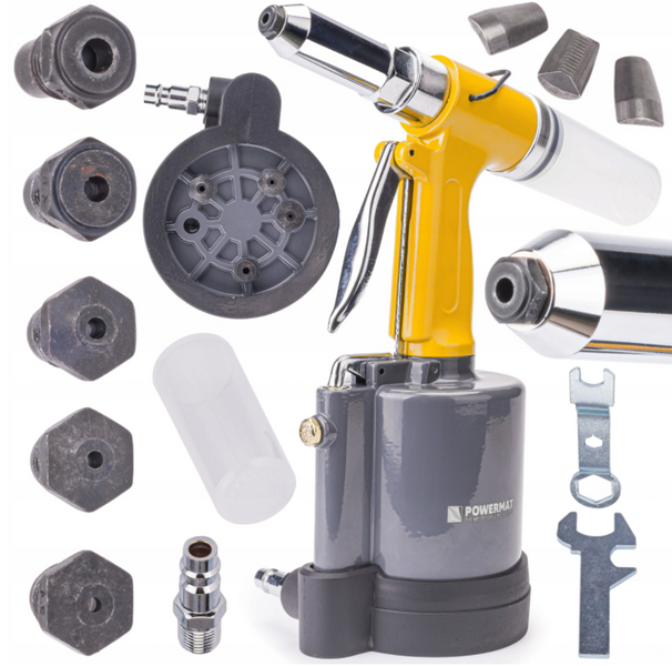 NITOWNICA PNEUMATYCZNA 2,4MM - 6,4MM 1400KG ZESTAW PM-NP-1400T zdjęcie 1