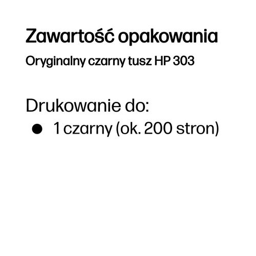 Tusz HP 303 (T6N02AE) Black na Arena.pl