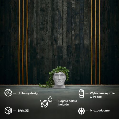 Doniczka okrągła Apollo APL10 | Biały Mat, Kolor Biały Mat, Concrette, Wymiary 11x15.5 cm na Arena.pl