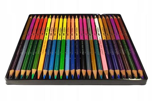 Kredki Trójkątne Dwustronne 48 Kol. Kidea  0335 na Arena.pl