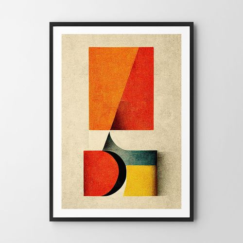 Plakat bauhaus abstrakcja 70x100 cm na Arena.pl