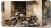 Obraz 90x50cm Motocyklowa Samotna Eskapada