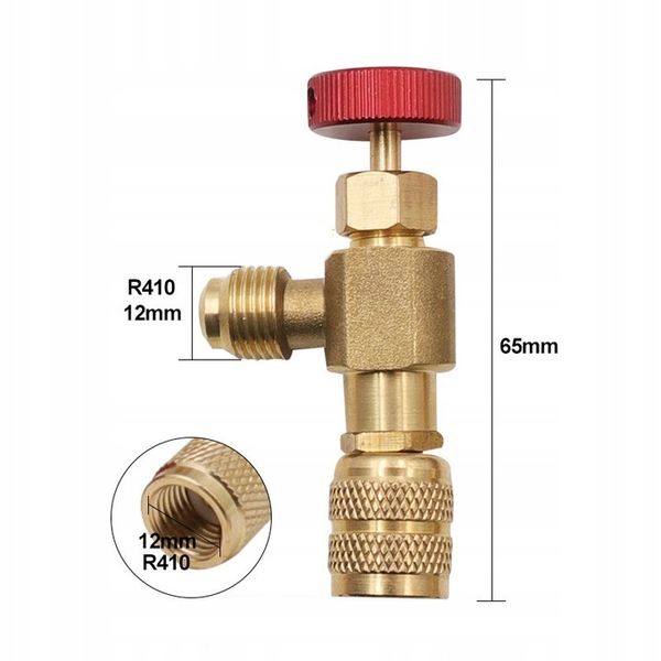ZAWÓR DO NAPEŁNIANIA UKŁADÓW CHŁODNICZYCH R410 R32 zdjęcie 2