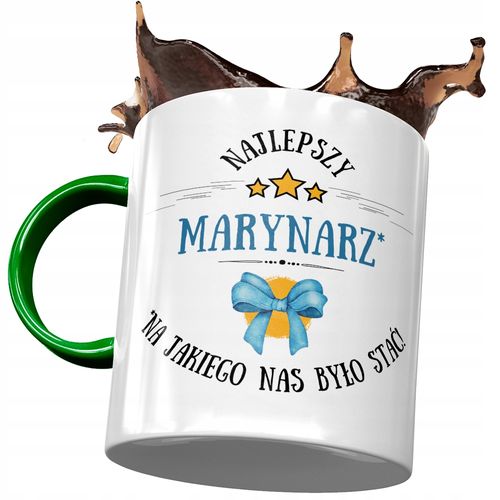 Kubek Zielony Dla Marynarza Najlepszy Marynarz Z Nadrukiem Ze Zdjęciem na Arena.pl