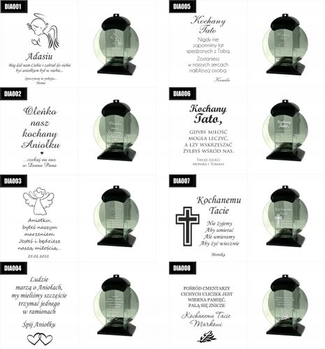 ZNICZ SZKLANY grawer KOCHANEJ MAMIE PAMIĘTAMY na Arena.pl