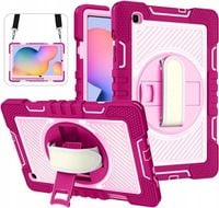 Etui na Samsung Galaxy Tab S6 Lite 10.4" z Paskiem na Ramię Różowe