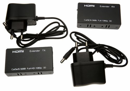 Extender Przedłużacz HDMI na RJ45 LAN 60m 3D Wwa na Arena.pl
