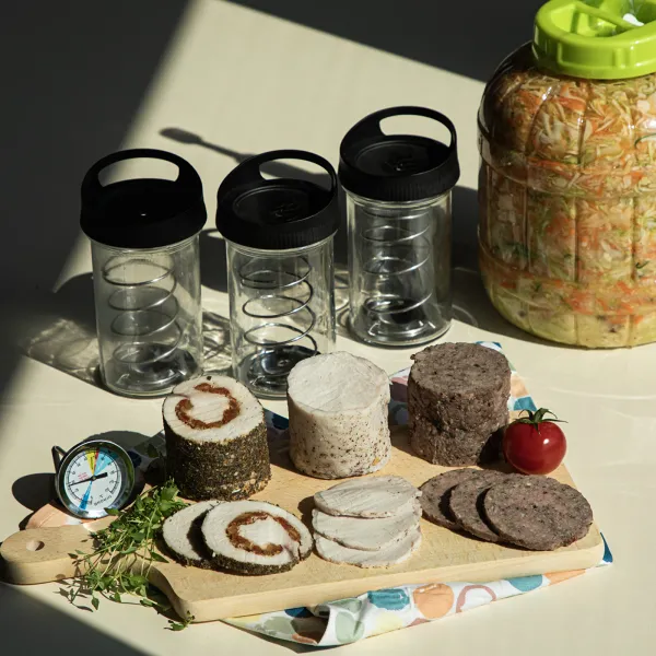 Szynkowar szklany na 450 g zdjęcie 7