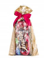 Torebki foliowe świąteczne ZŁOTE 20x35 50 STAZŁ