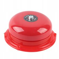 DZWONEK SZKOLNY ALARMOWY PRZEWODOWY 100DB 12V 100MM CZERWONY
