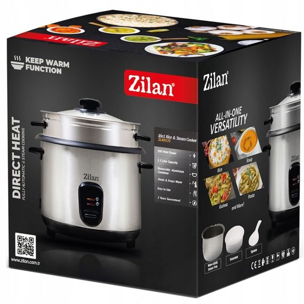 RYŻOWAR GARNEK DO RYŻU PAROWAR DO RYŻU WARZYW 2W1 3,2L 500W zdjęcie 5