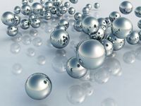 FOTOTAPETA OPTYCZNA KULE SREBRNE METAL NA WYMIAR