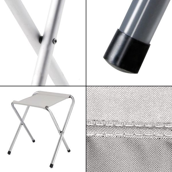 Taboret Składany Heckermann Biały zdjęcie 5