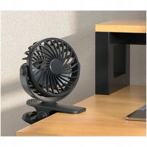 WENTYLATOR BIURKOWY WIATRAK PRZENOŚNY USB KLIPS AKUMULATOR 2400mAh 4 na Arena.pl