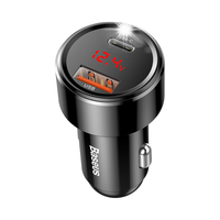 ŁADOWARKA SAMOCHODOWA MAGIC SERIES PPS QC 4.0+ QC3.0 45W 6A CZARNY
