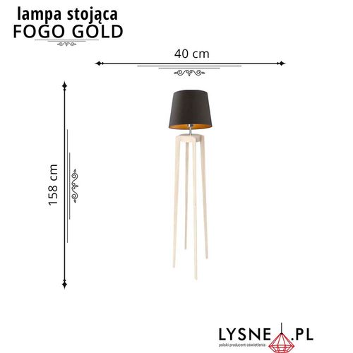 Lampa podłogowa FOGO GOLD na Arena.pl