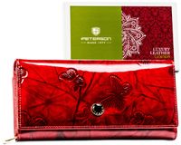 portfel damski skórzany ptn 42100-bfbc-8270 red