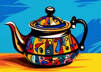 Plakat 70x50cm Może Herbatki?