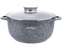 2 x Garnek marmurowy pokrywka Klausberg 5.6L indukcja