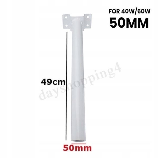 MOCOWANIE ŚCIENNE DO LATARNI LED CZARNE FI 50 zdjęcie 1