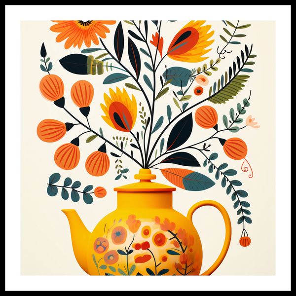 Plakat 50x50cm Bujna Herbata zdjęcie 3