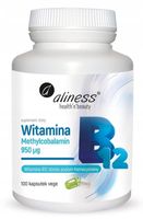 Aliness WITAMINA B-12 B12 METYLOKOBALAMINA 950mcg ODPORNOŚĆ Zmęczenie 100k