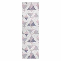 RUG/LU/VINEA/GEOMETRIC2/CREAM+POWDERPINK/80x200