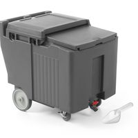 pojemnik termoizolacyjny termos do transportu lodu mobilny na kółkach