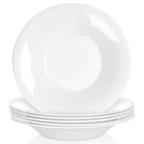 6x Talerz OBIADOWY duży głęboki na zupę dania biały zestaw talerzy na Arena.pl
