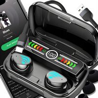 SŁUCHAWKI BEZPRZEWODOWE 2.0 DOUSZNE BLUETOOTH 5.1 Z MIKROFONEM + POWERBANK