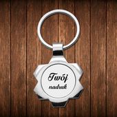 Brelok metalowy z Twoim zdjęciem - Gwiazda