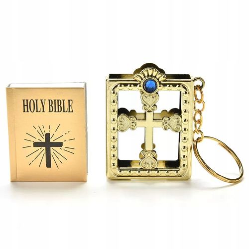 1 2191 Breloczek Pismo Święte Biblia Mini Holy Bible GOLD na Arena.pl